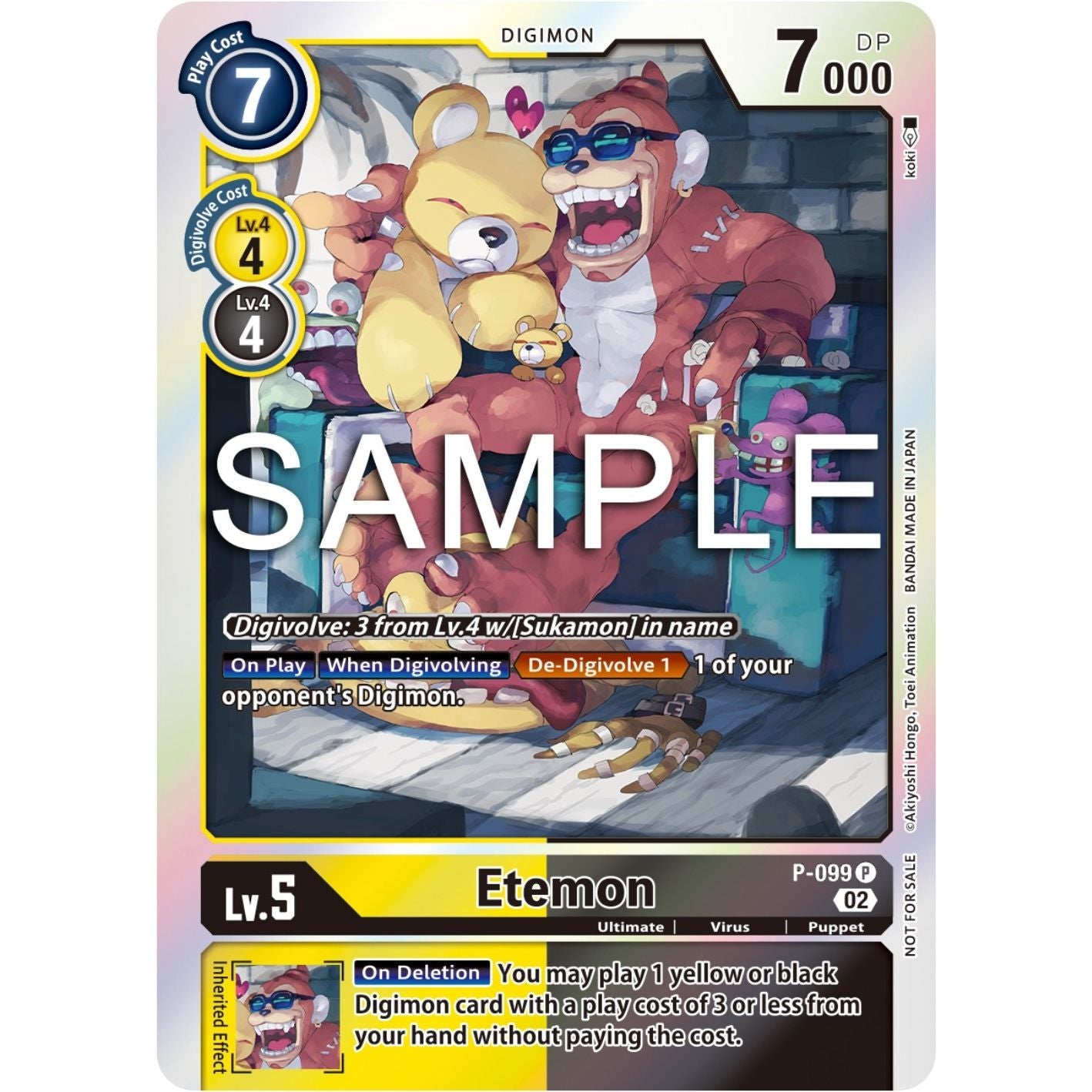 Image for Etemon - P-099 (Limited Card Pack Ver.2) (P-099 P) (D-PR) - Digimon Card Game