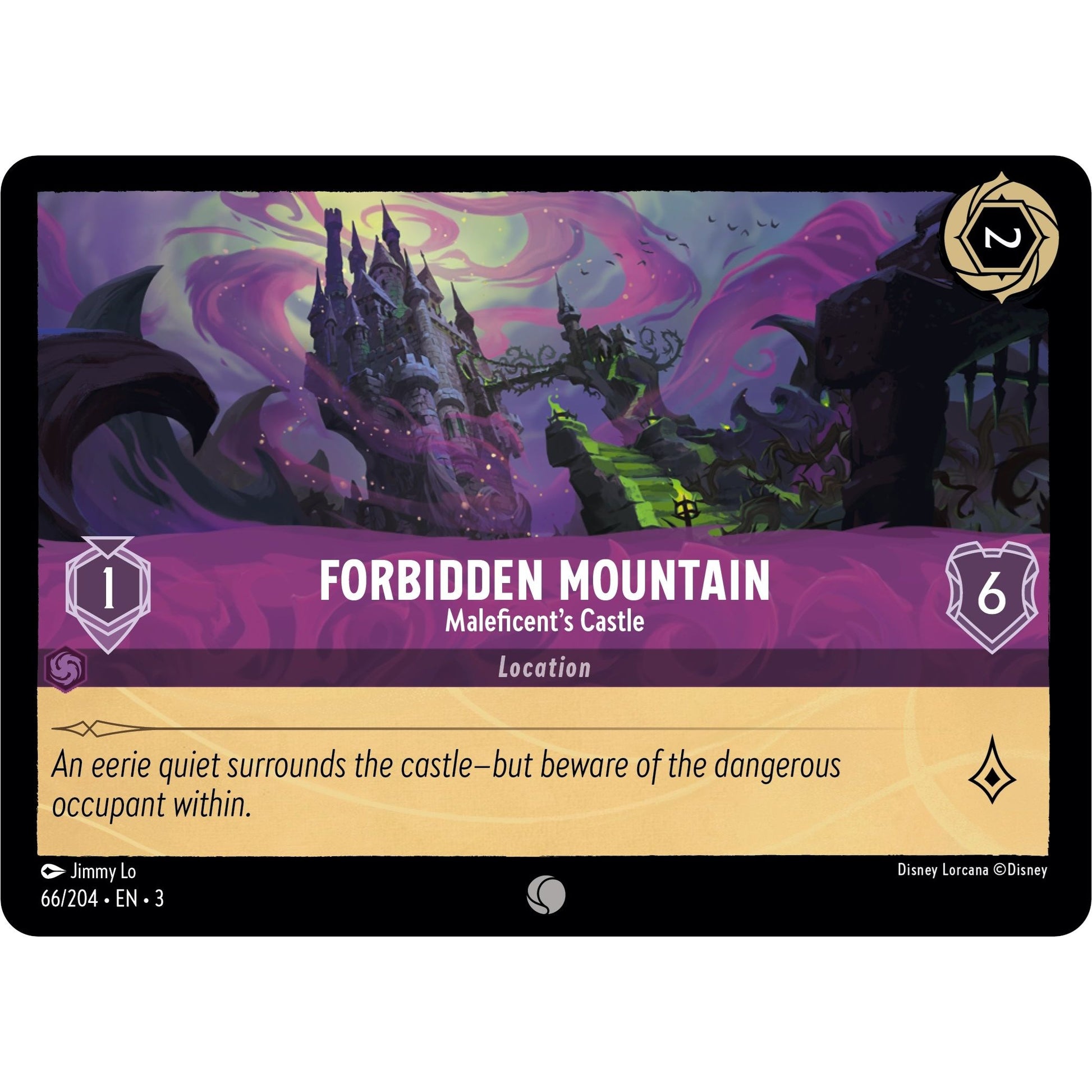 Image for Forbidden Mountain - Maleficent's Castle (66/204) (3) - Disney Lorcana