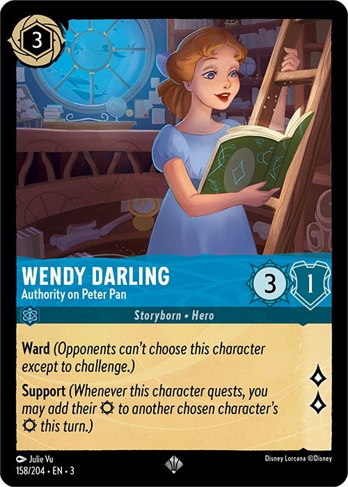 Image for Wendy Darling - Authority on Peter Pan (158/204) (3) - Disney Lorcana