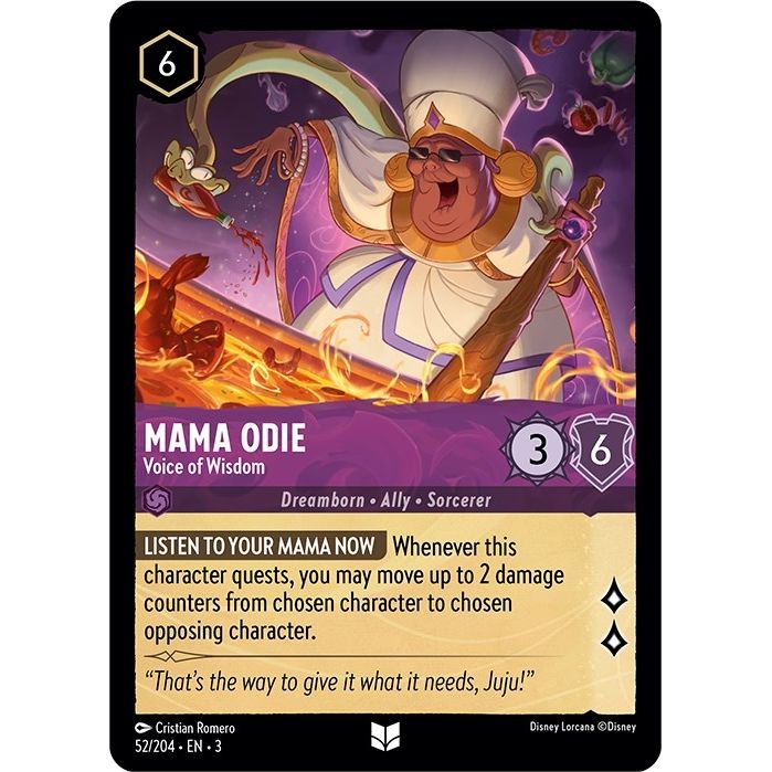 Image for Mama Odie - Voice of Wisdom (52/204) (3) - Disney Lorcana