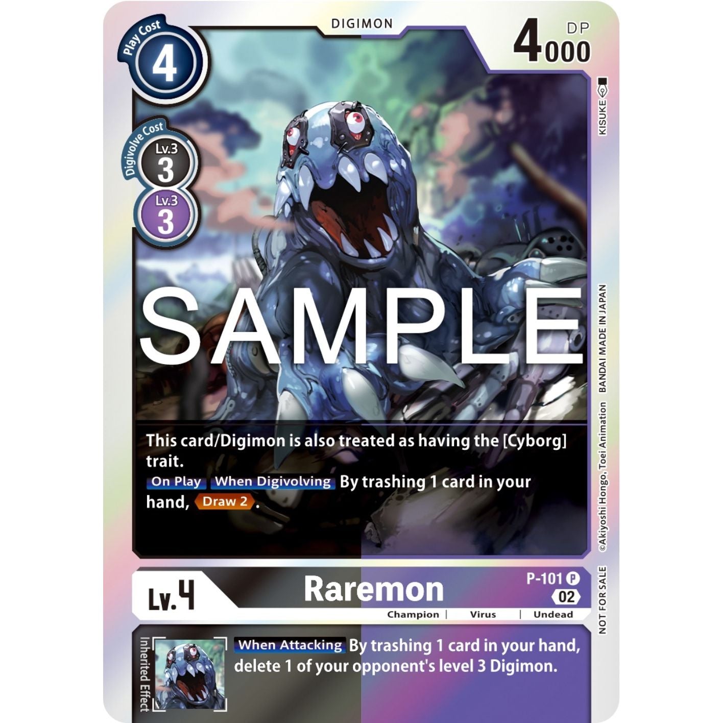 Image for Raremon - P-101 (Limited Card Pack Ver.2) (P-101 P) (D-PR) - Digimon Card Game