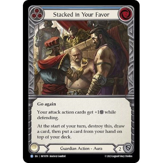 Image for Stacked in Your Favor (Blue) (HVY070) (HVY) - Flesh and Blood TCG