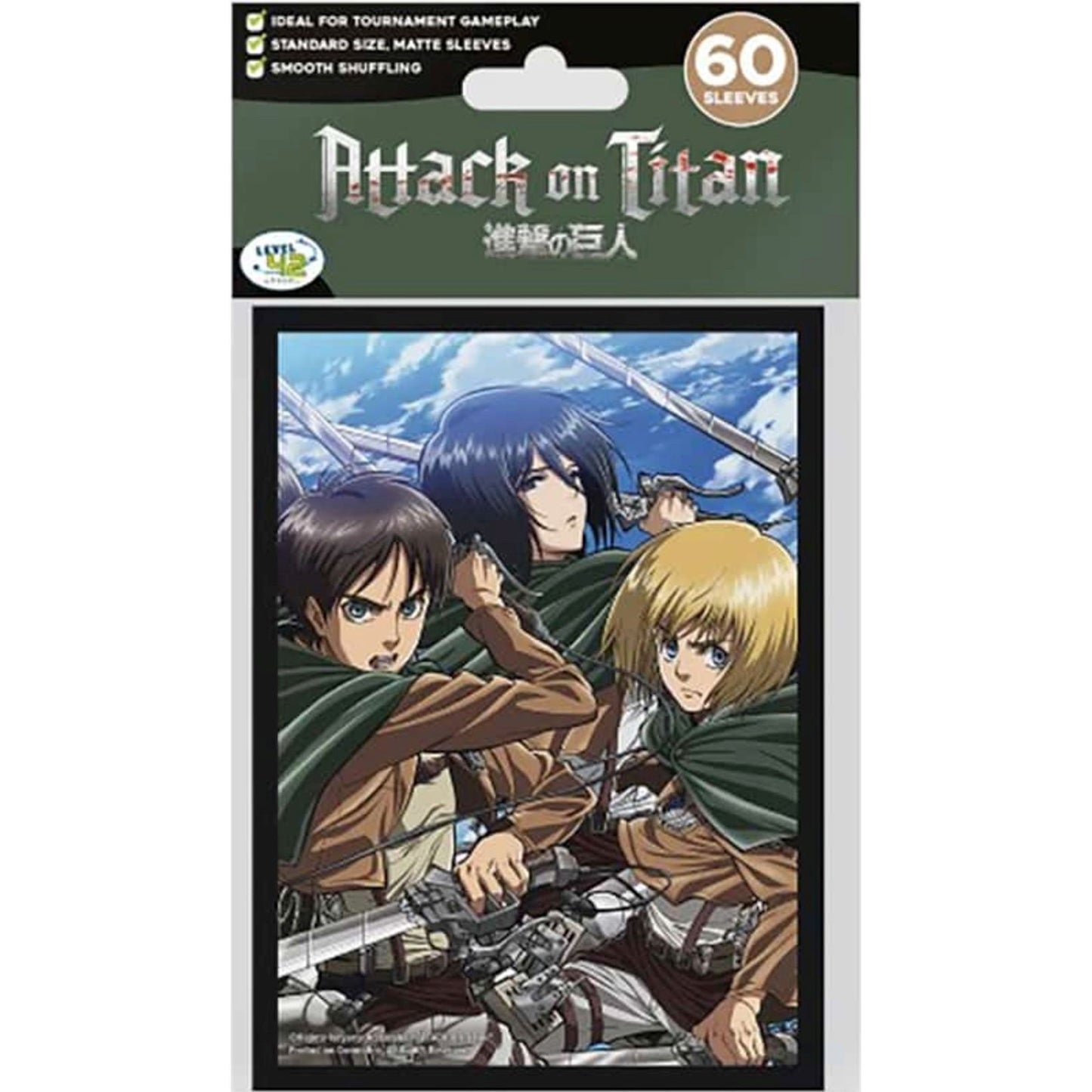 Image for Attack on Titan - Battle Trio Sleeves (60-Pack) - Card Sleeves