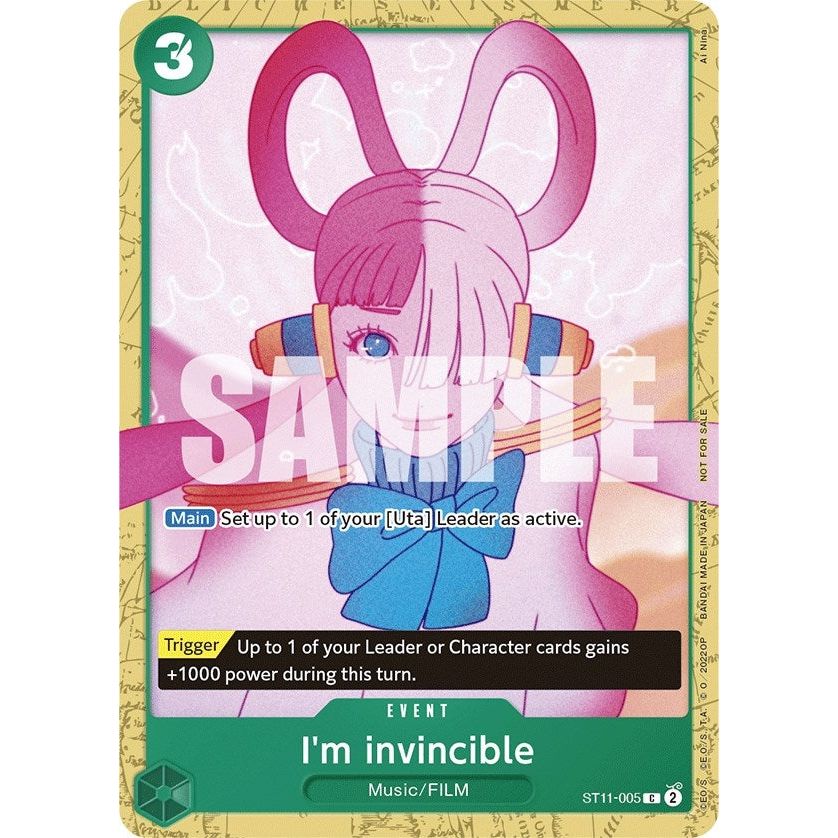 Image for I'm invincible (Starter Deck 11: Uta Deck Battle) (ST11-005) (OP-PR) - One Piece Card Game