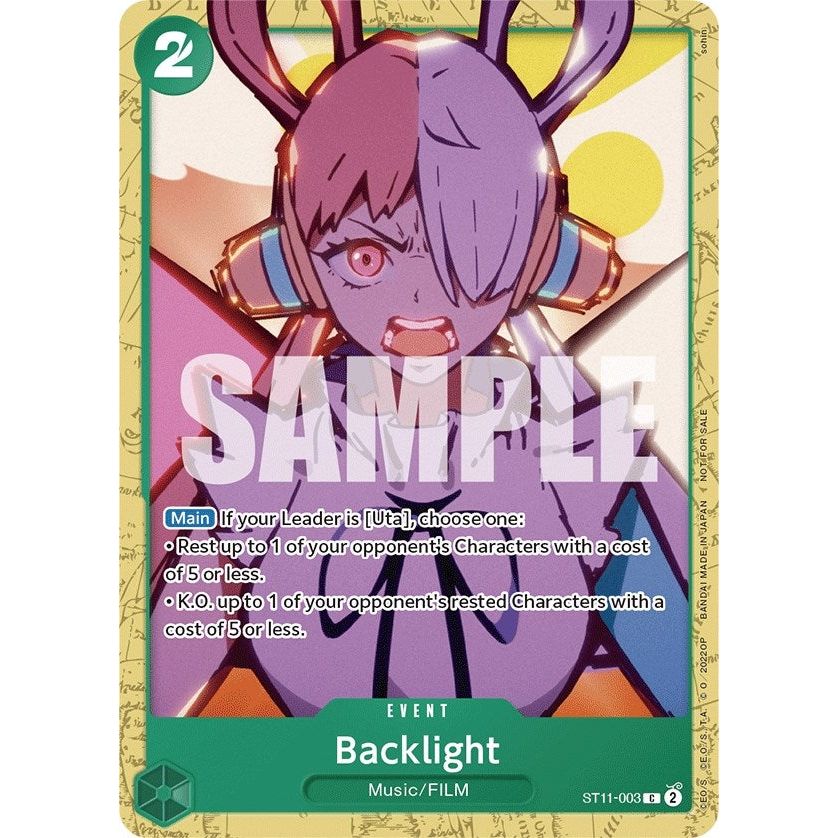 Image for Backlight (Starter Deck 11: Uta Deck Battle) (ST11-003) (OP-PR) - One Piece Card Game