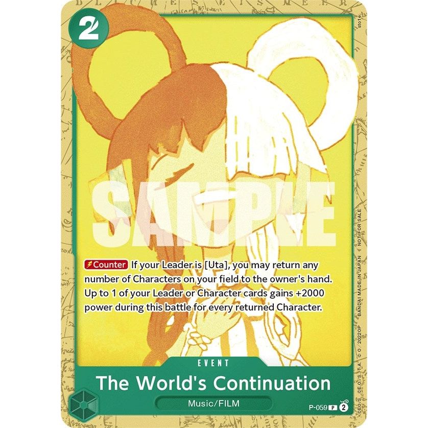 Image for The World's Continuation (Starter Deck 11: Uta Deck Battle) (P-059) (OP-PR) - One Piece Card Game