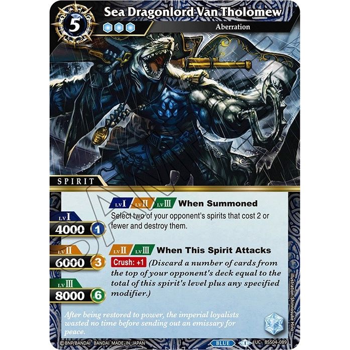 Image for Sea Dragonlord Van Tholomew (BSS04-089) (BSS04) - Battle Spirits Saga