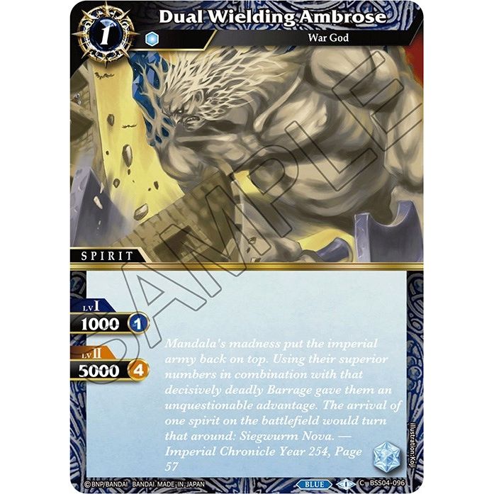 Image for Dual Wielding Ambrose (BSS04-096) (BSS04) - Battle Spirits Saga