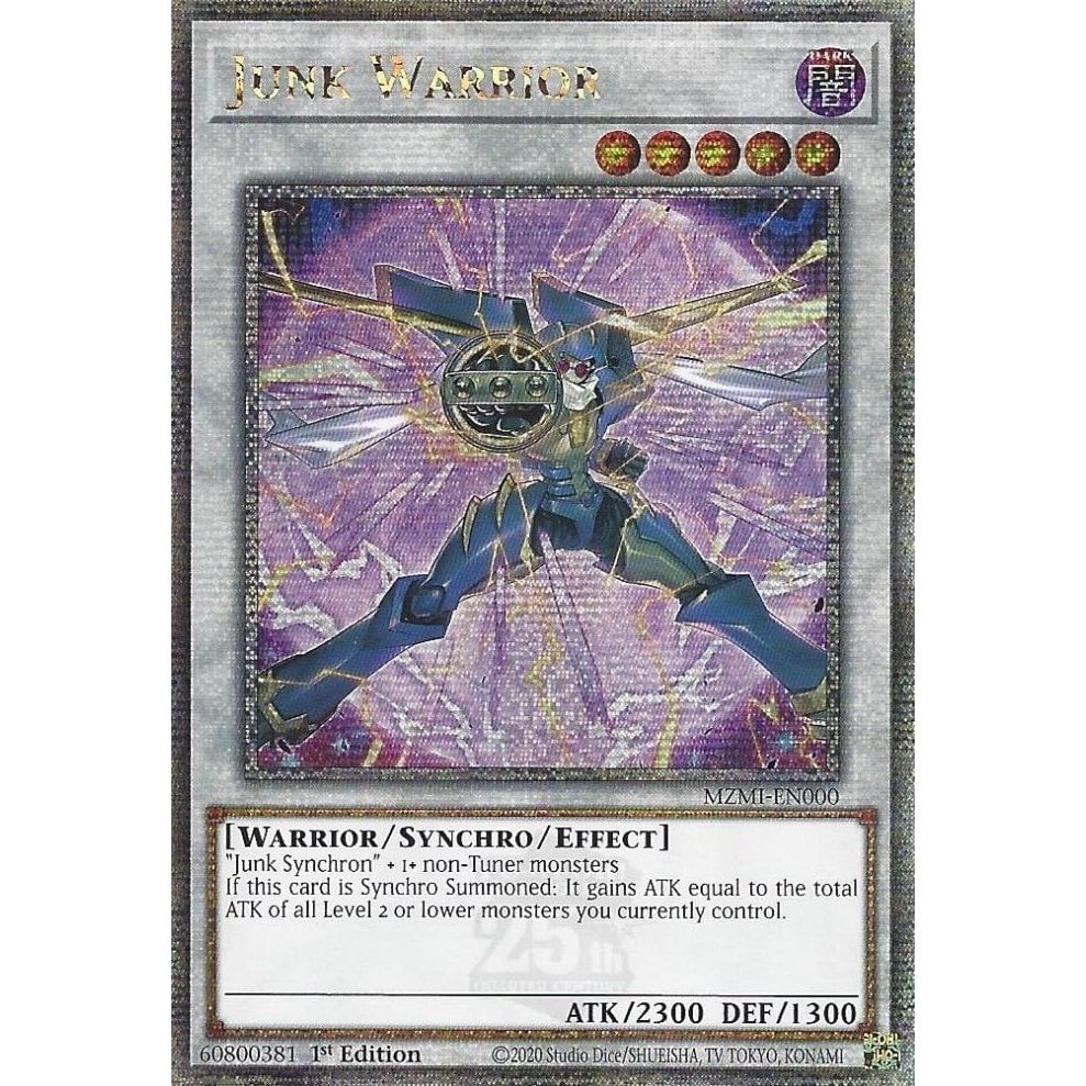 Image for Junk Warrior (Quarter Century Secret Rare) (MZMI-EN000) (MZMI) - YuGiOh