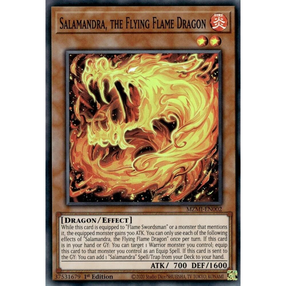 Image for Salamandra, the Flying Flame Dragon (MZMI-EN002) (MZMI) - YuGiOh