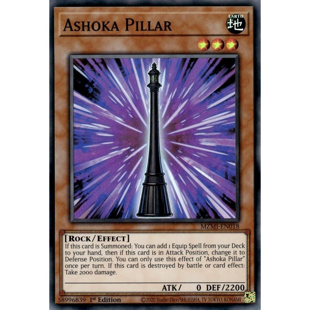 Image for Ashoka Pillar (MZMI-EN018) (MZMI) - YuGiOh