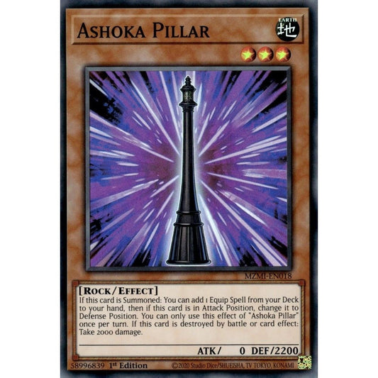 Image for Ashoka Pillar (MZMI-EN018) (MZMI) - YuGiOh