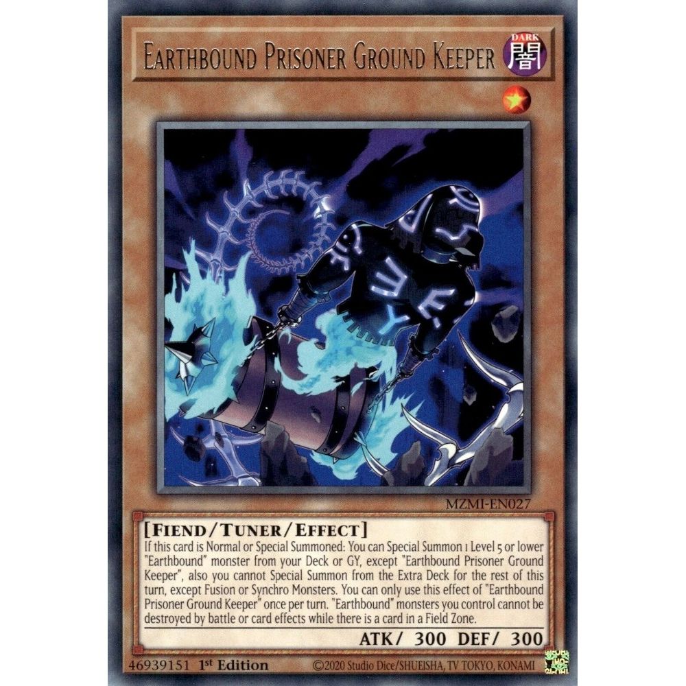 Image for Earthbound Prisoner Ground Keeper (MZMI-EN027) (MZMI) - YuGiOh