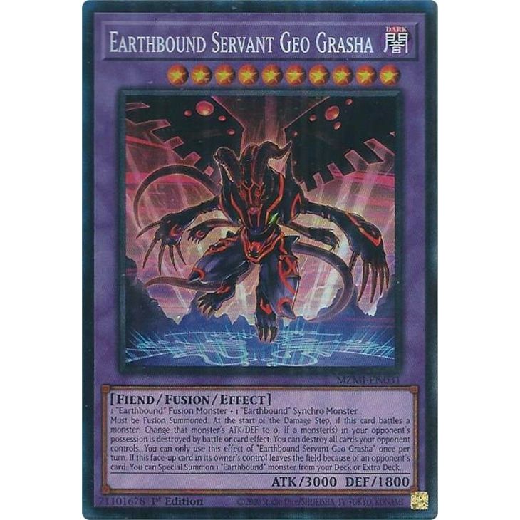 Image for Earthbound Servant Geo Grasha (CR) (MZMI-EN031) (MZMI) - YuGiOh