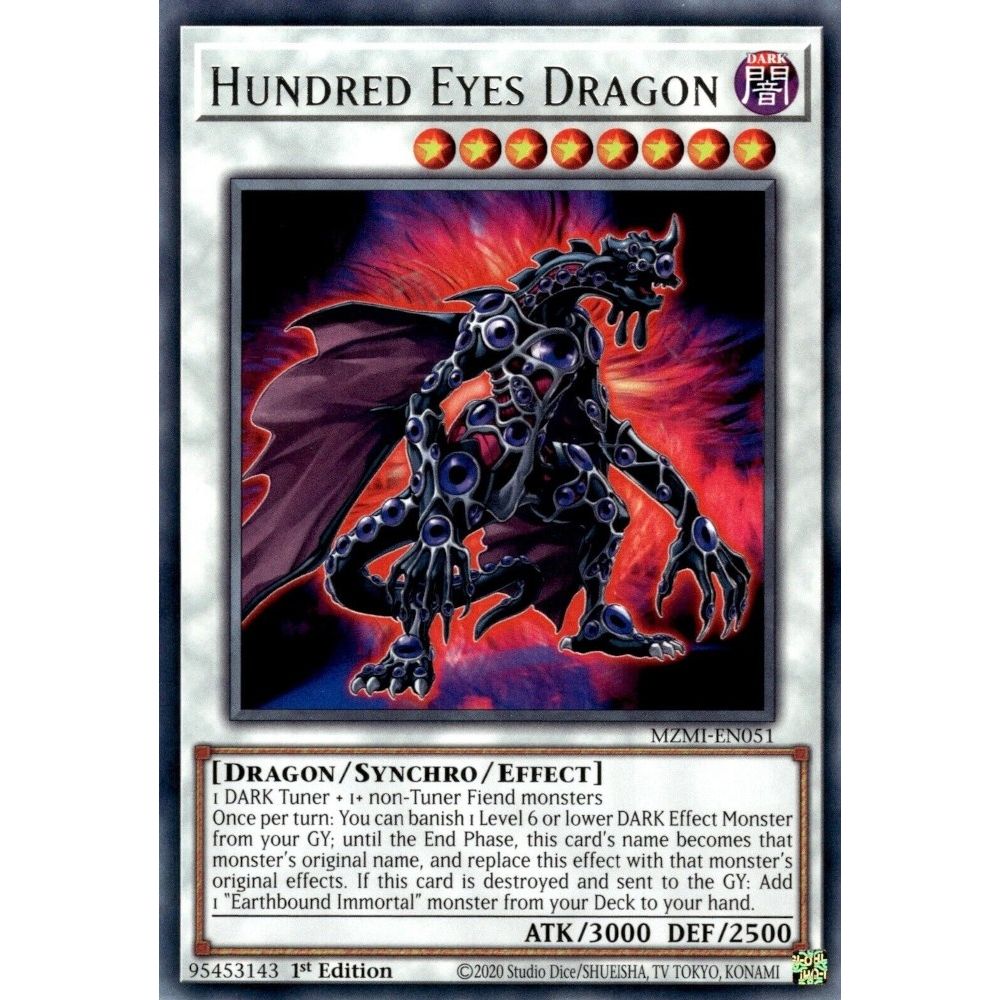 Image for Hundred Eyes Dragon (MZMI-EN051) (MZMI) - YuGiOh