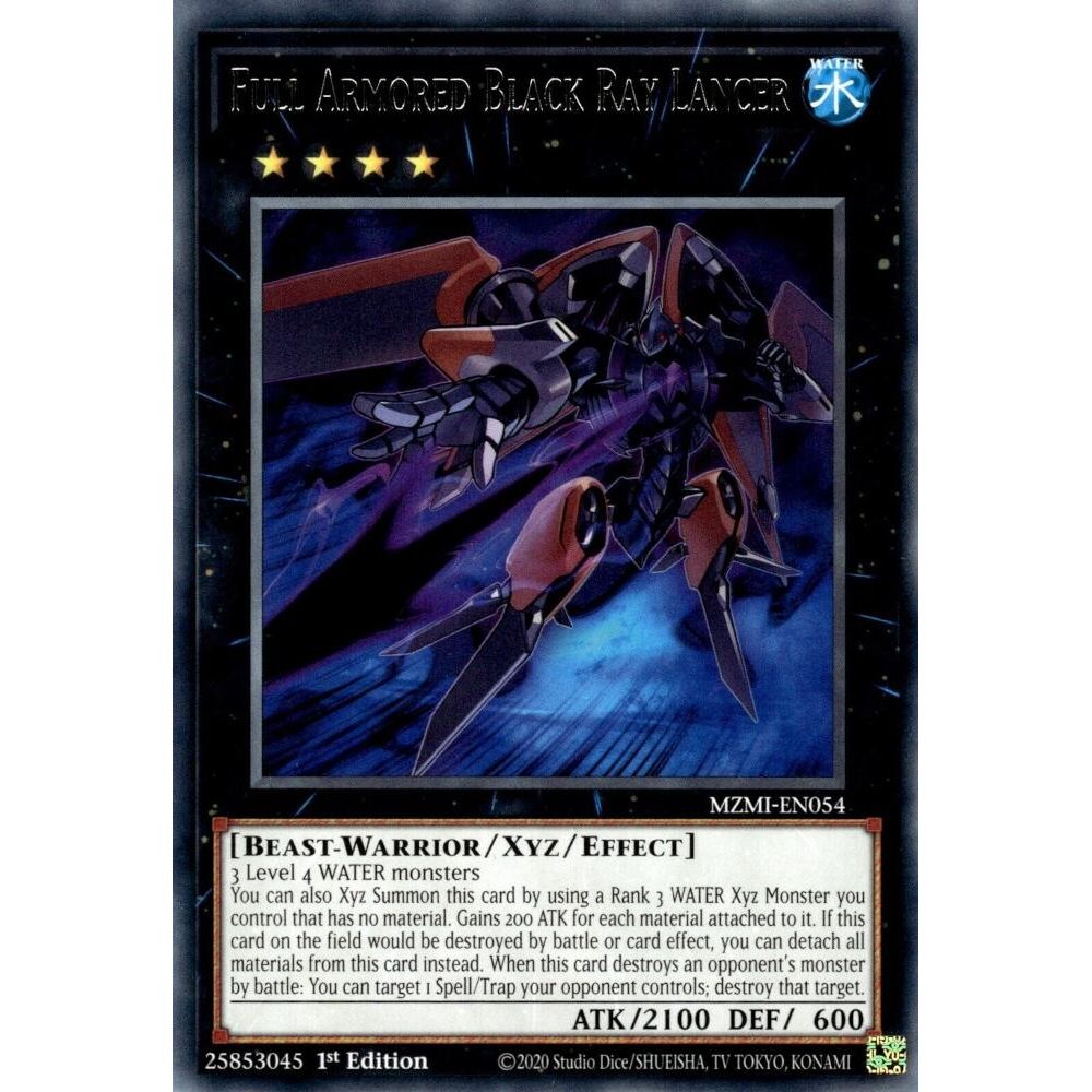 Image for Full Armored Black Ray Lancer (MZMI-EN054) (MZMI) - YuGiOh