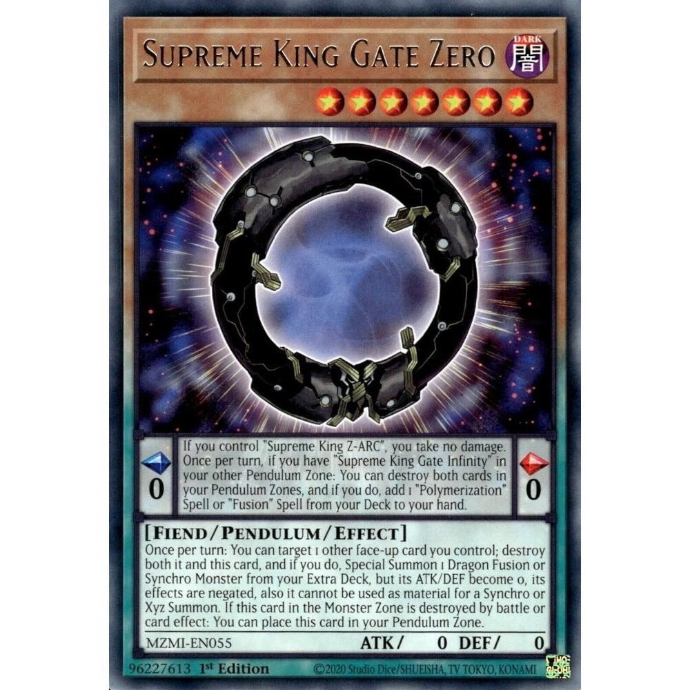Image for Supreme King Gate Zero (MZMI-EN055) (MZMI) - YuGiOh