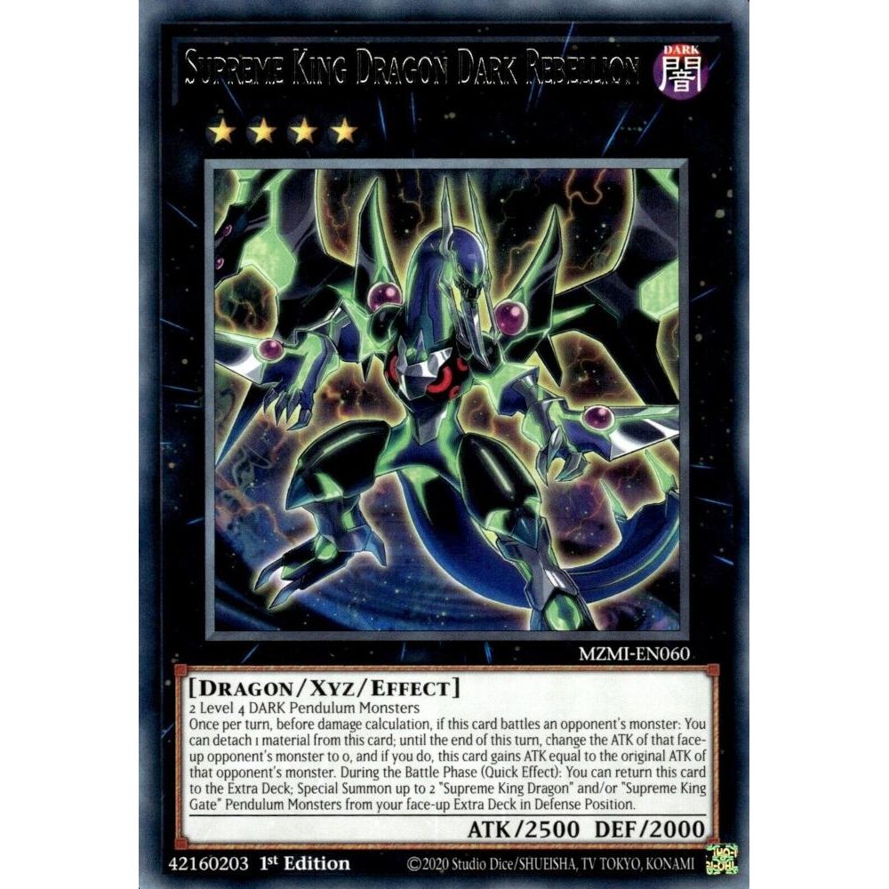 Image for Supreme King Dragon Dark Rebellion (MZMI-EN060) (MZMI) - YuGiOh