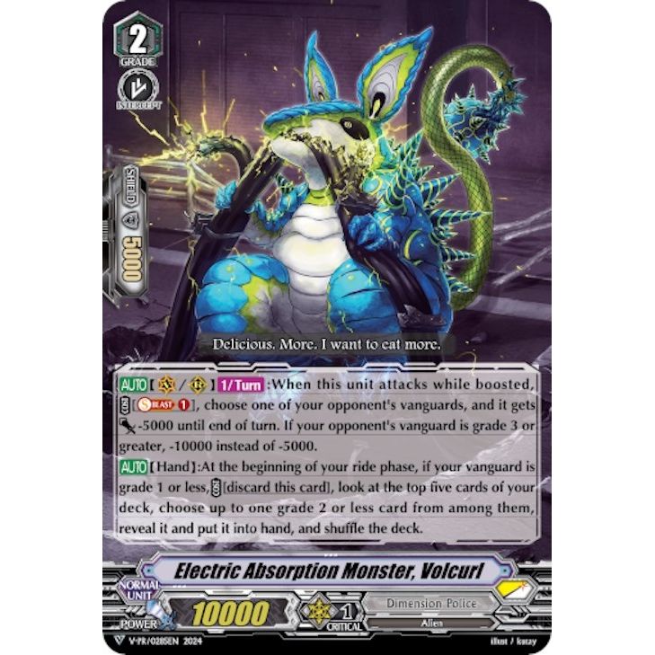 Image for Electric Absorption Monster, Volcurl (V-PR/0285EN) (VPR) - Cardfight Vanguard