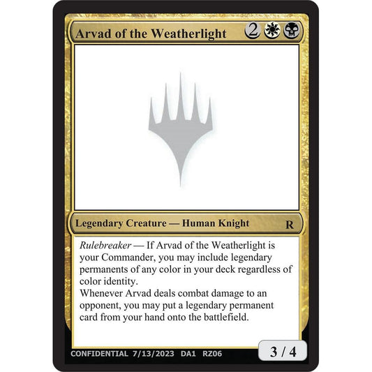 Image for Arvad of the Weatherlight - Magic: The Gathering