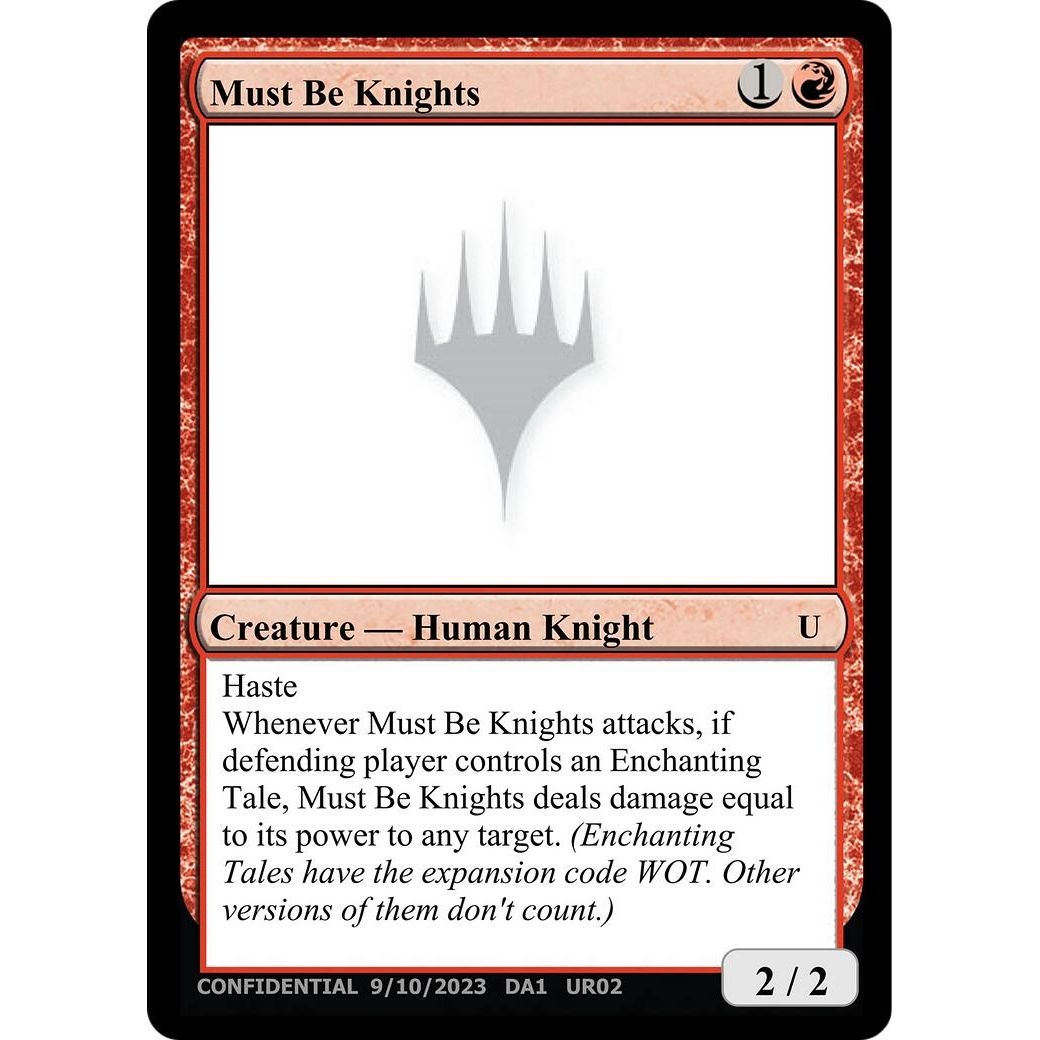 Image for Must Be Knights - Magic: The Gathering