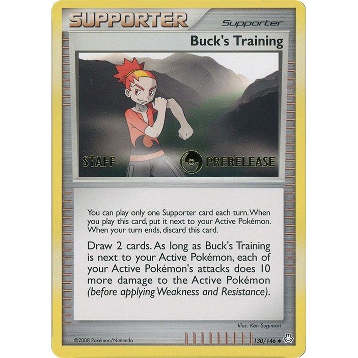Image for Buck's Training - 130/146 (Prerelease) [Staff] (130) (MCAP) - Pokemon