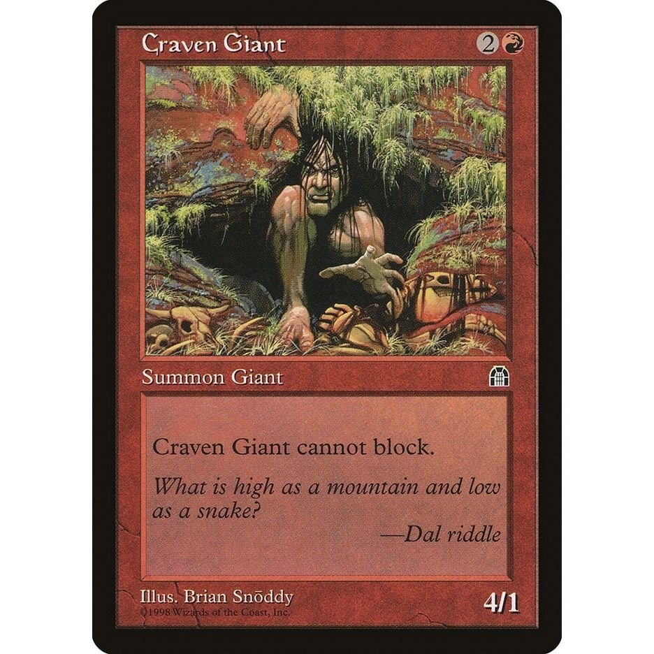 Image for Craven Giant (STH) - Magic: The Gathering