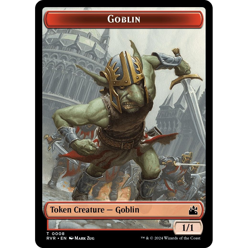 Image for Goblin (0008) // Wurm Double-Sided Token (8 // 13) (RVR) - Magic: The Gathering
