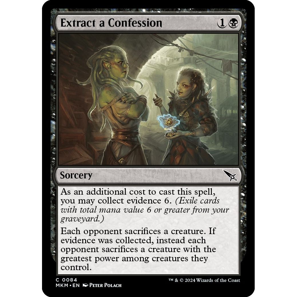 Image for Extract a Confession (84) (MKM) - Magic: The Gathering