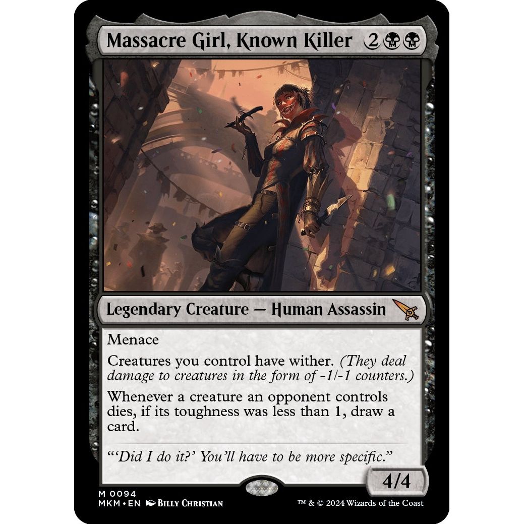 Image for Massacre Girl, Known Killer (94) (MKM) - Magic: The Gathering