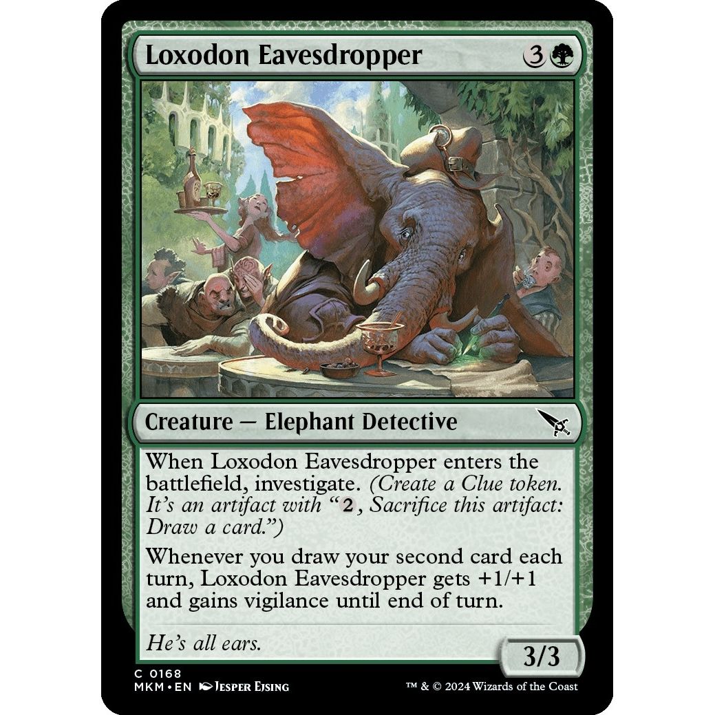 Image for Loxodon Eavesdropper (168) (MKM) - Magic: The Gathering