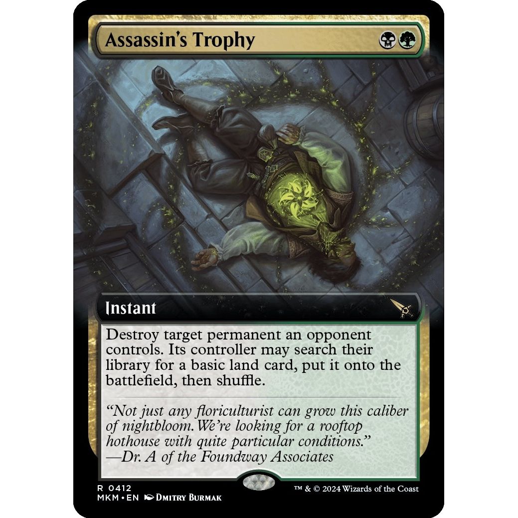 Image for Assassin's Trophy (Extended Art) (412) (MKM) - Magic: The Gathering
