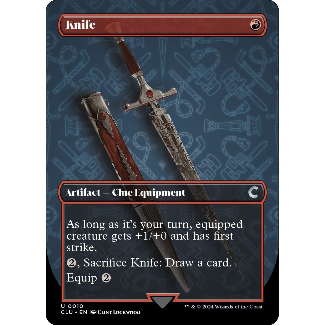 Image for Knife (Borderless) (10) (CLU) - Magic: The Gathering