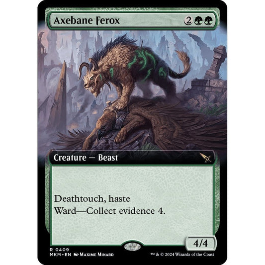 Image for Axebane Ferox (Extended Art) (409) (MKM) - Magic: The Gathering
