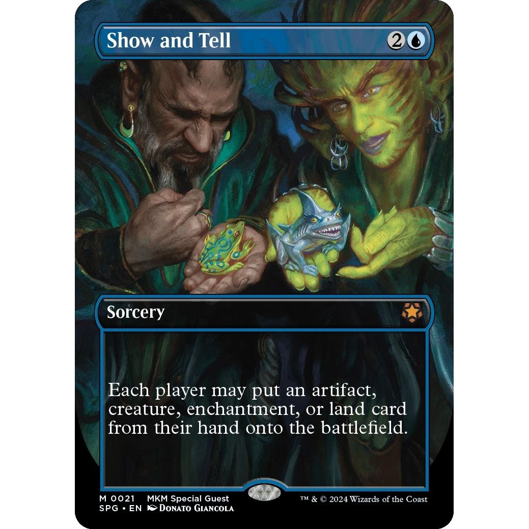 Image for Show and Tell (Borderless) (21) (SPG) - Magic: The Gathering
