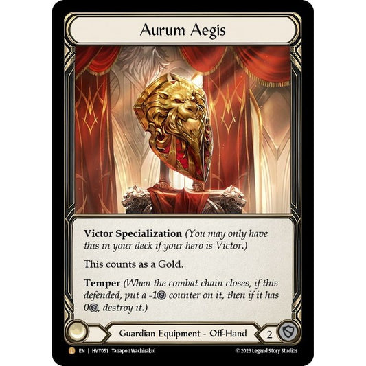 Image for Aurum Aegis (HVY051) (HVY) - Flesh and Blood TCG
