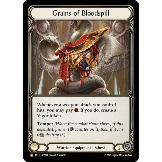 Image for Grains of Bloodspill (HVY097) (HVY) - Flesh and Blood TCG