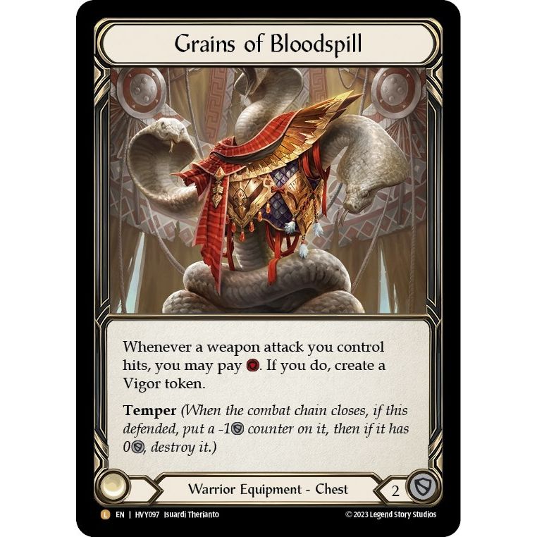 Image for Grains of Bloodspill (HVY097) (HVY) - Flesh and Blood TCG