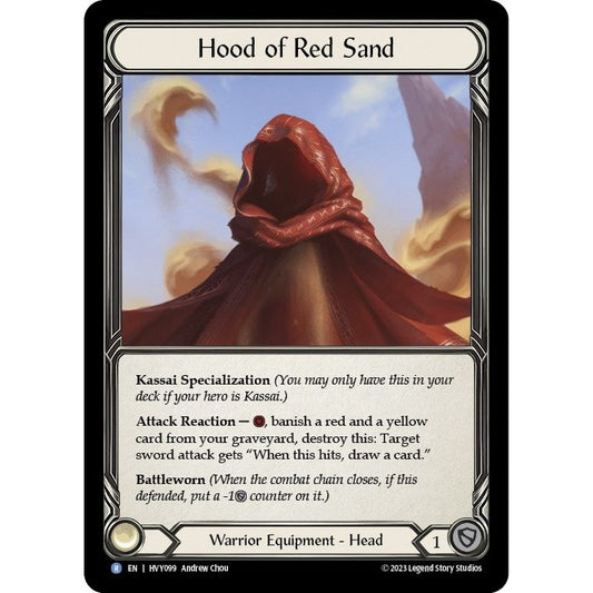 Image for Hood of Red Sand (HVY099) (HVY) - Flesh and Blood TCG