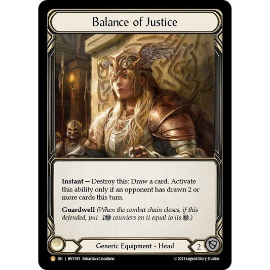 Image for Balance of Justice (HVY195) (HVY) - Flesh and Blood TCG