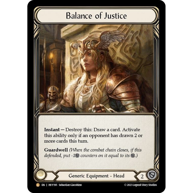 Image for Balance of Justice (HVY195) (HVY) - Flesh and Blood TCG
