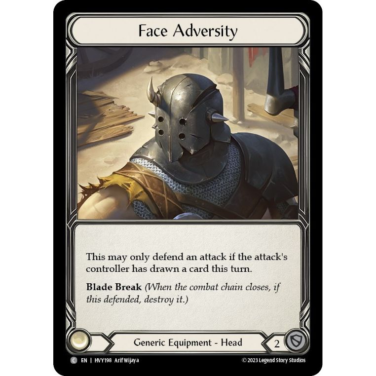 Image for Face Adversity (HVY198) (HVY) - Flesh and Blood TCG