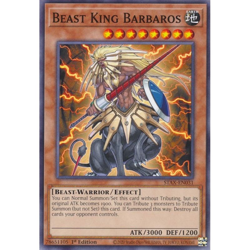 Image for Beast King Barbaros (STAX-EN031) (TPSS) - YuGiOh