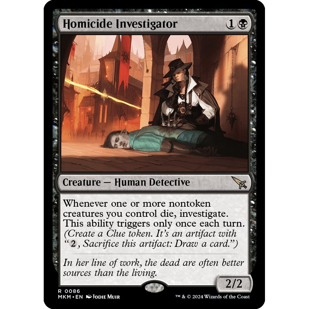 Image for Homicide Investigator (86) (MKM) - Magic: The Gathering