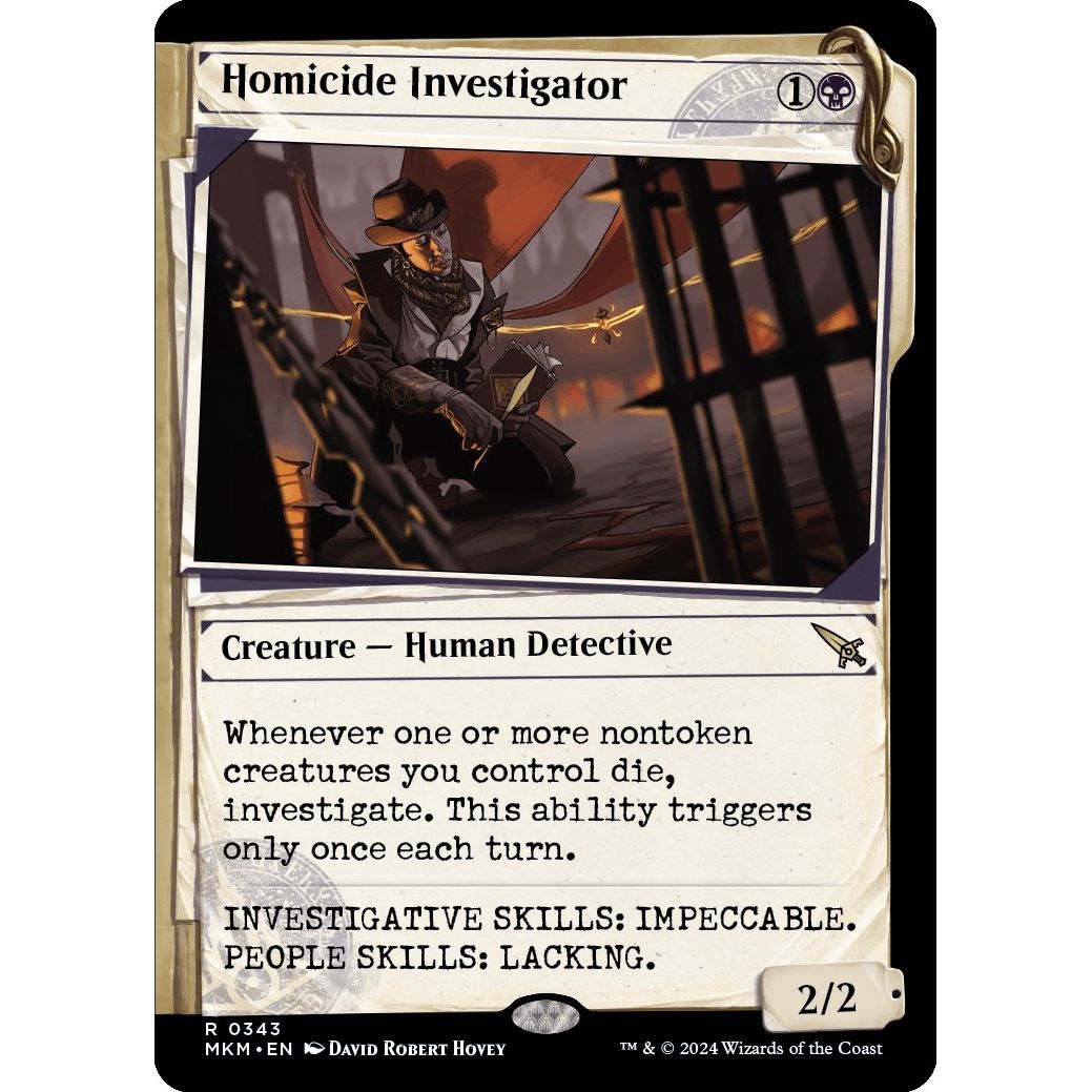 Image for Homicide Investigator (Showcase) (343) (MKM) - Magic: The Gathering