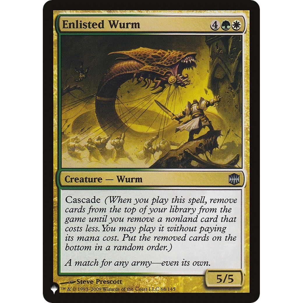 Image for Enlisted Wurm (68/145) (LIST) - Magic: The Gathering