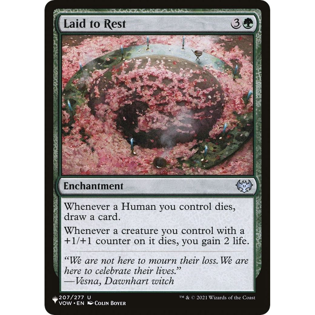 Image for Laid to Rest (207/277) (LIST) - Magic: The Gathering