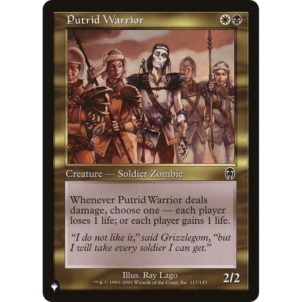 Image for Putrid Warrior (117/143) (LIST) - Magic: The Gathering