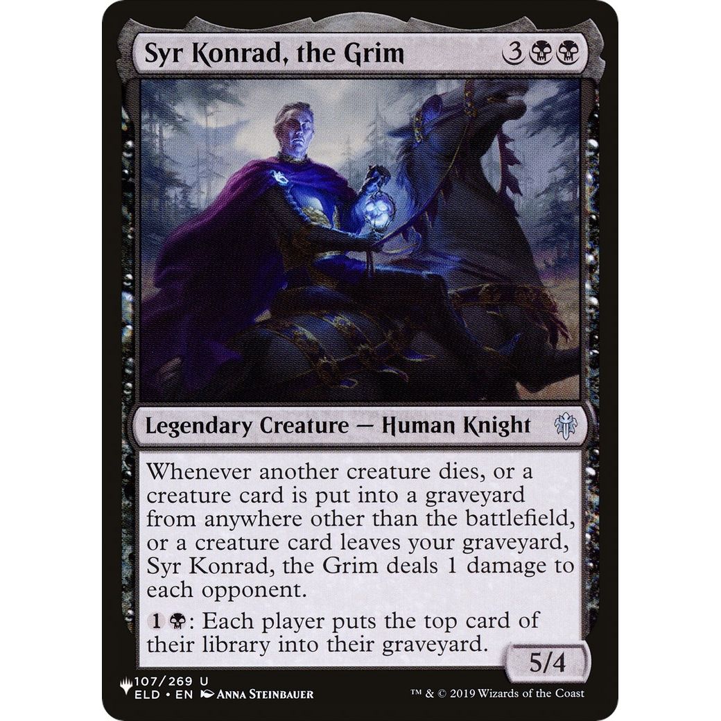 Image for Syr Konrad, the Grim (107/269) (LIST) - Magic: The Gathering