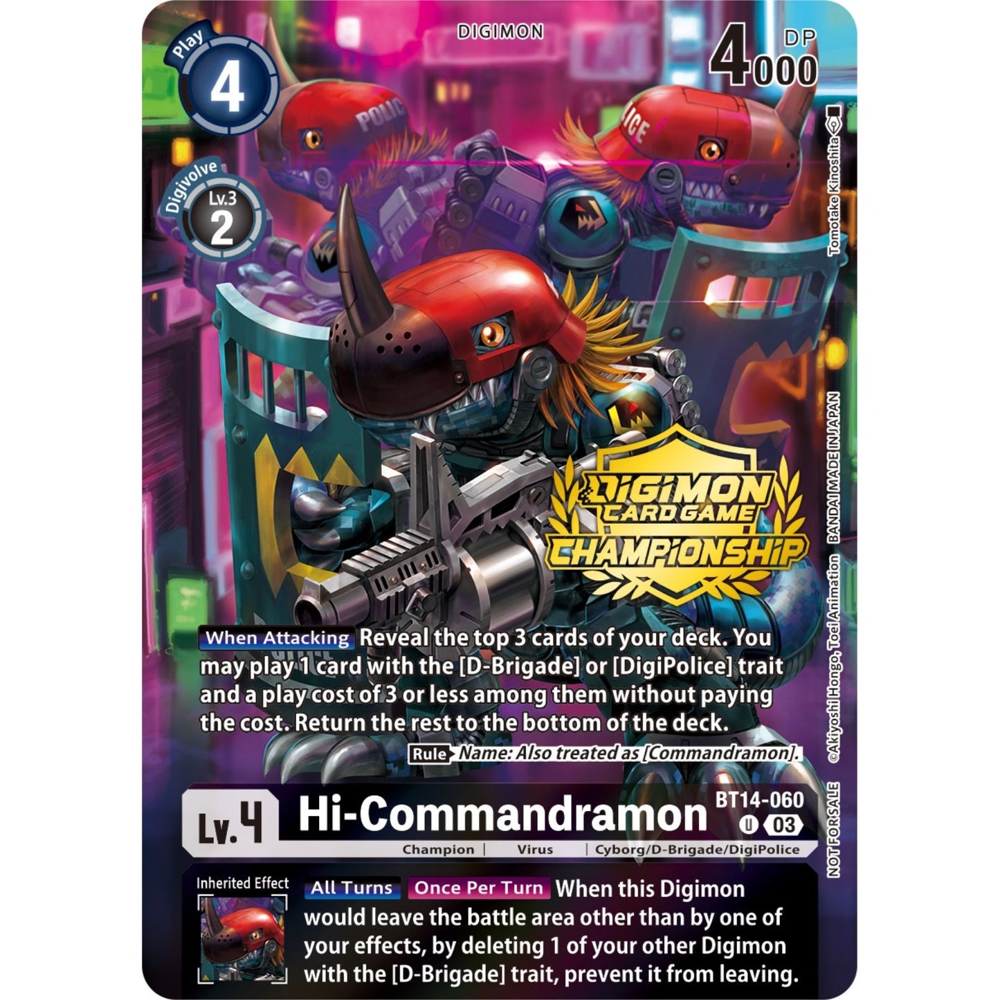 Image for Hi-Commandramon (Championship 2023 Tamers Pack) (BT14-060 U) (BT14) - Digimon Card Game